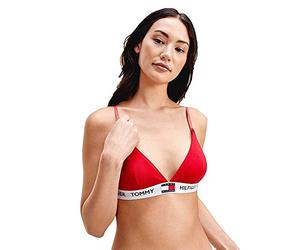 Tommy Hilfiger Soutien-Gorge Triangle Femme Stretch, Rouge (Tango Red), L