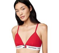 Tommy Hilfiger Soutien-Gorge Triangle Femme Triangle avec Basque à Motif Logo, Rouge (Primary Red), XL