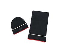 Tommy Hilfiger Split Tipping Cuff Hat and Scarf Set Bonnet, Multi Ciel désert, Taille Unique Homme
