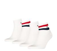 Tommy Hilfiger Sport Quarter, Blanc, 43-48 (Lot de 4) Hommes