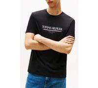 Tommy Hilfiger T-Shirt Manches Courtes Homme Brand Love Tee en Coton, Noir (Black), M