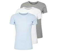 Tommy Hilfiger Stretch CN Tee SS 3PACK Couche de Base suprieure Homme - Blanc (White/Mid Gry Hthr/Sweet Blue) - M