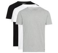 Tommy Hilfiger Stretch CN Tee SS 3PACK UM0UM03138 T-Shirt à Manches Courtes, Multicolore (Black/White/Grey Heather), M Homme
