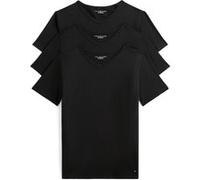 Tommy Hilfiger Stretch Vn Tee Ss 3-pack Black/black/black Taille: M | T-Shirts Outlet | Homme | Le Noir
