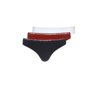 Tanga Tommy Hilfiger Lace noir rouge blanc (3 unités) - XS