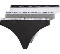 Tommy Hilfiger Strings Lot de 3 Femme Tangas, Multicolore (Medium Grey Heather/White/Black), M