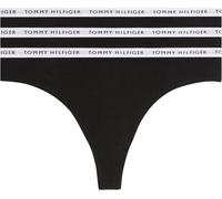 Tommy Hilfiger Strings Lot de 3 Femme Tangas, Noir (Black/Black/Black), XL