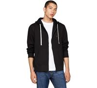 Tommy Hilfiger Sweat à Capuche avec Fermeture Éclair Homme Essential Fleece Zip Through avec Poches, Noir (Black), S