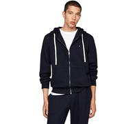 Tommy Hilfiger Sweat à Capuche avec Fermeture Éclair Homme Essential Fleece Zip Through avec Poches, Bleu (Desert Sky), L