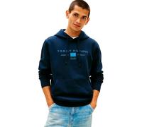Tommy Hilfiger Brand Love TR Mono Stack MW0MW42464 Pull à Capuche pour Homme Bleu Taille L