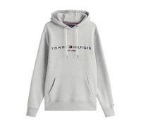 Tommy Hilfiger Sweat à Capuche Homme Core Tommy Logo avec Capuche, Gris (Cloud Heather), XXL