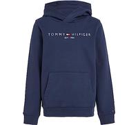 Tommy Hilfiger Sweat à Capuche Enfant Unisexe Essential Hoodie avec Capuche, Bleu (Twilight Navy), 10 Ans