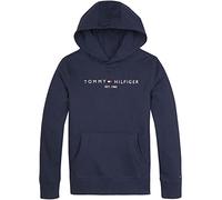Tommy Hilfiger Sweat à Capuche Enfant Unisexe Essential Hoodie avec Capuche, Bleu (Twilight Navy), 6 Ans