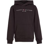 Tommy Hilfiger Sweat à Capuche Enfant Unisexe Essential Hoodie avec Capuche, Noir (Black), 10 Ans