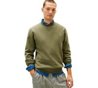 Tommy Hilfiger Sweat à Capuche ESS Seasonal Fleece Crew Neck MW0MW40000 pour Homme, Vert, L, Vert (Vert Bataille), L