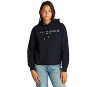 Tommy Hilfiger Sweat à Capuche Femme avec Logo, Bleu (Desert Sky), XL