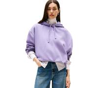 Tommy Hilfiger Sweat à Capuche Femme Classic Script Fleece avec Capuche, Violet (Lavender Ash), L