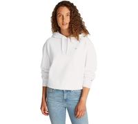 Tommy Hilfiger Sweat à Capuche Femme Contrast Flag Regular Fit, Blanc (Ecru), M