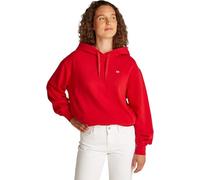 Tommy Hilfiger Sweat à Capuche Femme Contrast Flag Regular Fit, Rouge (Primary Red), XXS