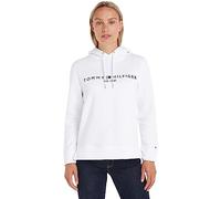 Tommy Hilfiger Sweat à Capuche Femme Heritage avec Capuche, Blanc (White), L