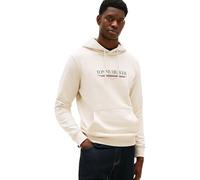 Tommy Hilfiger Sweat à Capuche Homme Brand Love en Coton, Ivoire (Newsprint), XXL