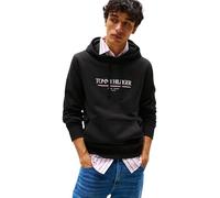 Tommy Hilfiger Sweat à Capuche Homme Brand Love en Coton, Noir (Black), XXL
