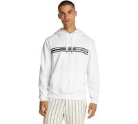 Tommy Hilfiger Sweat à Capuche Homme Central Chest Stripe avec Capuche, Blanc (White), M