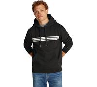 Tommy Hilfiger Sweat à Capuche Homme Central Chest Stripe avec Capuche, Noir (Black), S