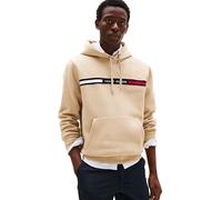 Tommy Hilfiger Sweat à Capuche Homme Chest Insert avec Poche Kangourou, Beige (Sandalwood), XXL