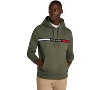 Tommy Hilfiger Sweat à Capuche Homme Chest Insert avec Poche Kangourou, Vert (Battle Green), S