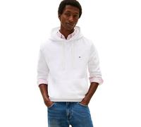 Tommy Hilfiger Sweat à Capuche Homme Essential Fleece Regular Fit, Blanc (White), L