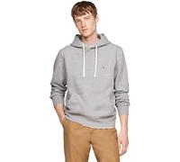 Tommy Hilfiger Sweat à Capuche Homme Essential Fleece Regular Fit, Gris (Medium Grey Heather), M