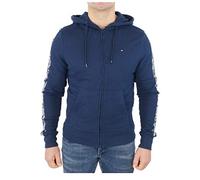 Tommy Hilfiger Sweat À Capuche Homme Fermeture Éclair Zip, Bleu (Navy Blazer), S