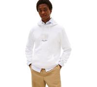 Tommy Hilfiger Sweat à Capuche Homme Ithaca Flag en Coton, Blanc (White), XL