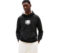 Tommy Hilfiger Sweat à Capuche Homme Ithaca Flag en Coton, Noir (Black), XXL