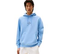 Tommy Hilfiger Sweat à Capuche Homme Outline Flag Script avec Capuche, Bleu (Cloudy Blue), XXL