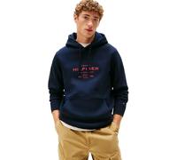 Tommy Hilfiger Sweat à Capuche Homme Oval Graphic avec Logo, Bleu (Desert Sky), S