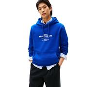 Tommy Hilfiger Sweat à Capuche Homme Oval Graphic avec Logo, Bleu (Wedge Blue), M