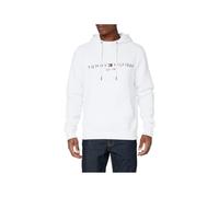Tommy Hilfiger Sweat à Capuche Homme Tommy Logo avec Capuche, Blanc (White), XL