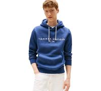 Tommy Hilfiger Sweat à Capuche Homme Tommy Logo avec Capuche, Bleu (Aegean Sea Heather), XL