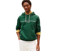 Tommy Hilfiger Sweat à Capuche Logo Tommy avec Capuche, Vert (Ornamental Green), S