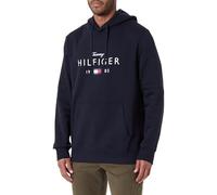 Tommy Hilfiger Sweat à Capuche MW0MW41427 de Marque Love Big Hilfiger pour Homme, Bleu, XXL, Bleu (Desert Sky), XXL
