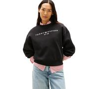 Tommy Hilfiger Sweat à Capuche pour Femme Corp Logo MDRN SWTSRT WW0WW47831 Noir Taille S, Noir (Noir), S