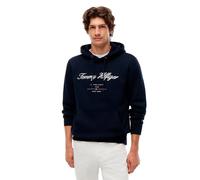 Tommy Hilfiger Script Logo Hoodie Bleu L Homme