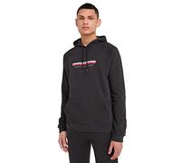 Tommy Hilfiger Sweat à Capuche SeaCell Signature Tape Lounge pour Homme, Noir (Noir), XL