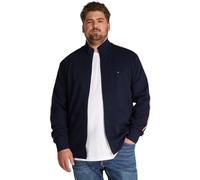 Tommy Hilfiger Sweat avec Fermeture Éclair Homme Global Stripe avec Col Montant, Bleu (Desert Sky 654 920), 4XL