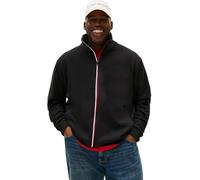 Tommy Hilfiger Sweat avec Fermeture Éclair Homme Global Stripe Zip Through avec Col Montant, Noir (Black), 2XL