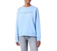 Tommy Hilfiger Women MDRN REG Corp Logo C-NK SWTSHRT WW0WW39791 Blue (Vessel Blue) XL