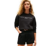 Tommy Hilfiger Sweat Femme sans Capuche, Noir (Black), XS