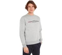 Tommy Hilfiger Sweat Homme Col Ras-du-Cou, Gris (Light Grey Heather), S